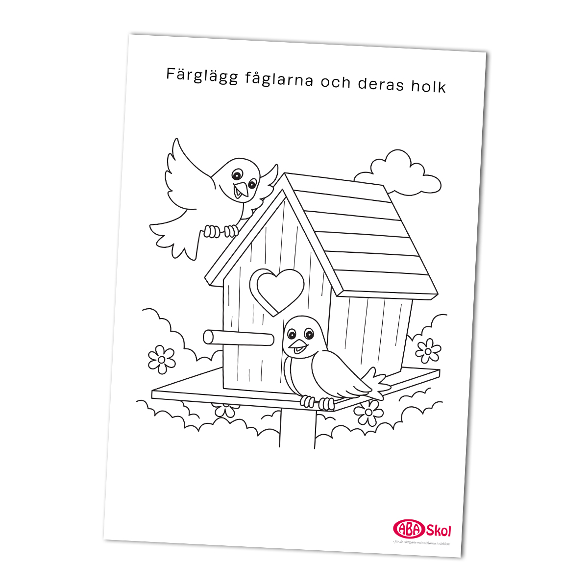Färglägg Fåglar