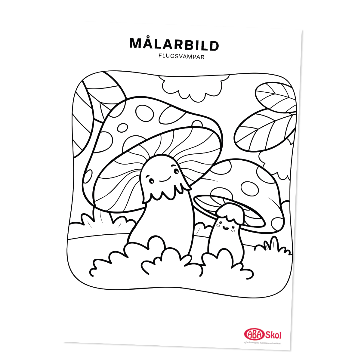 Målarbild Flugsvampar (1)
